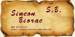 Simeon Biorac vizit kartica